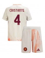 AS Roma Bryan Cristante #4 Vieraspaita Lasten 2024-25 Lyhythihainen (+ shortsit)